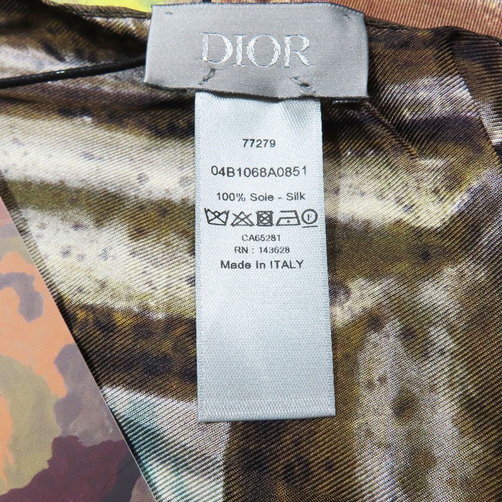 Dior Duncan Grant Square Scarfskin Bandana Silk Painting Graphic Multicolor — view 5