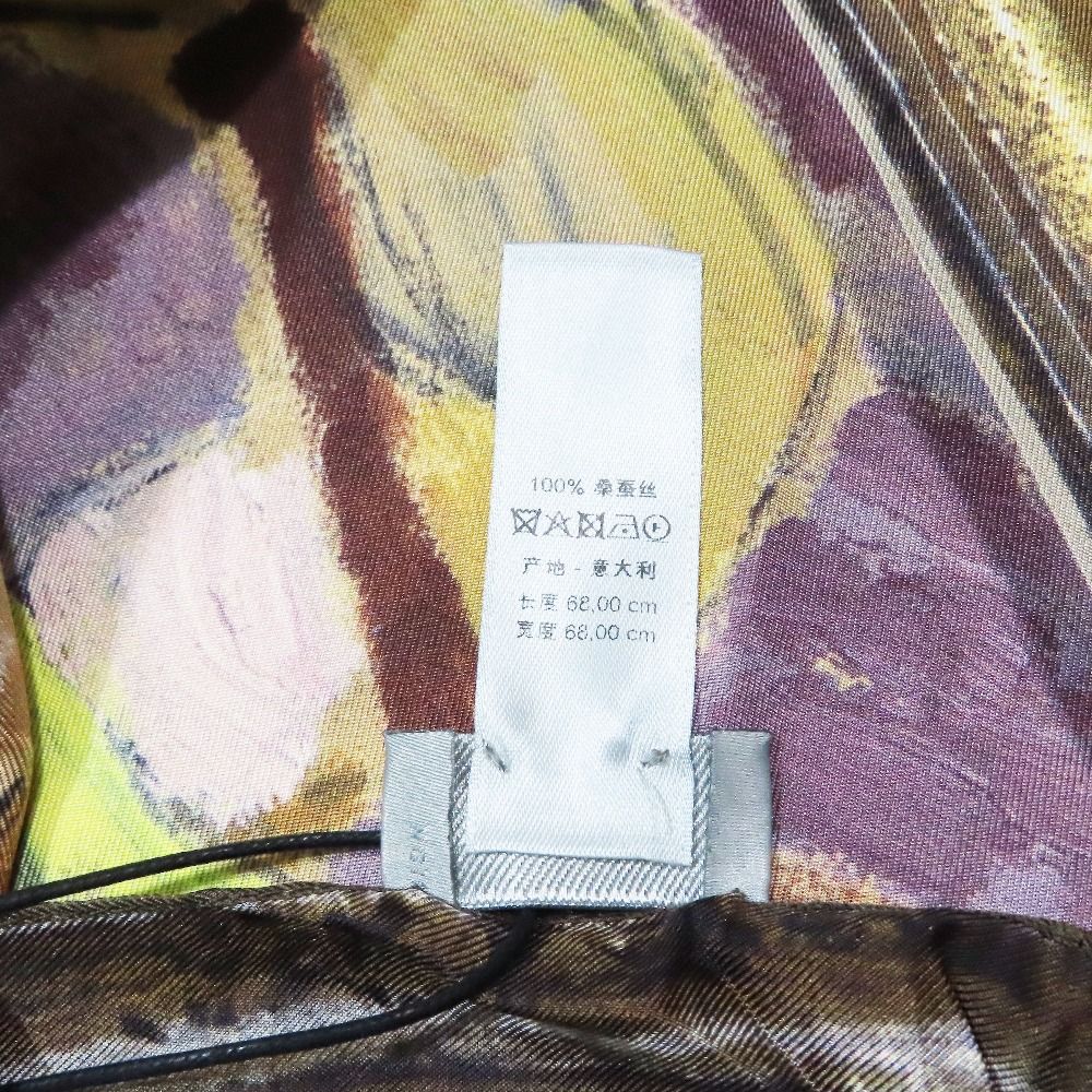 Dior Duncan Grant Square Scarfskin Bandana Silk Painting Graphic Multicolor — view 6