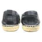 Saint Laurent Paris Espadrilles Leather Slip on Shoes Logo Embroidery — view 4