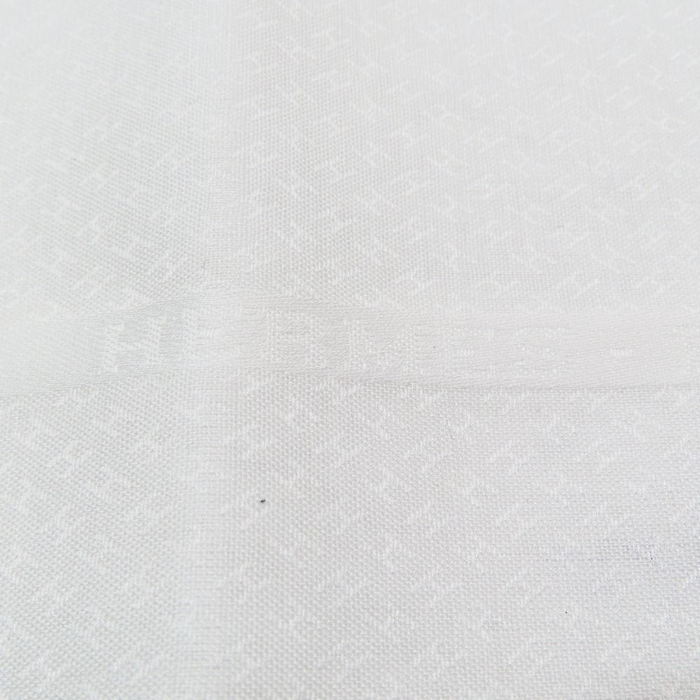 Hermes Jacquard Logo All Over Pattern Handkerchief Chief Cotton 100% — view 3