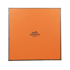 Hermes Jacquard Logo All Over Pattern Handkerchief Chief Cotton 100% — view 6