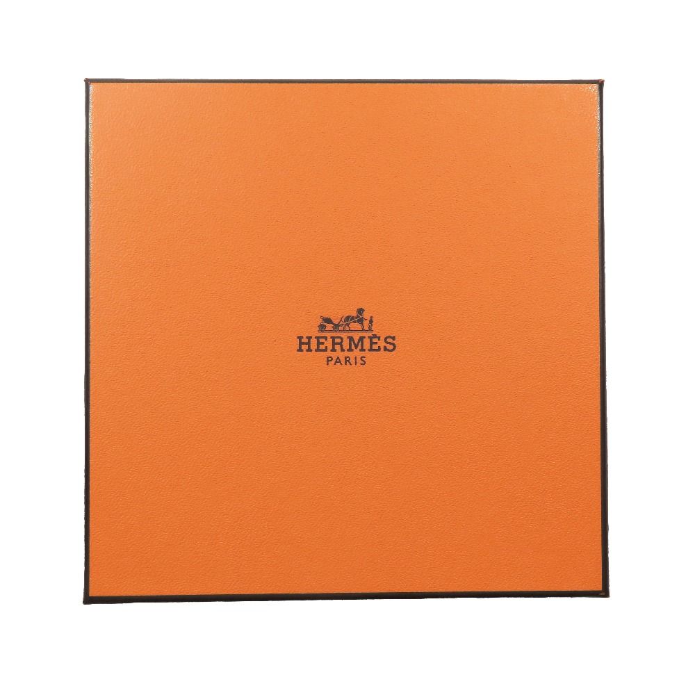 Hermes Jacquard Logo All Over Pattern Handkerchief Chief Cotton 100% — view 6