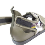 Hermes Giorno Sandals Shoes Technical Jersey Velcro 40.5 Khaki — view 8
