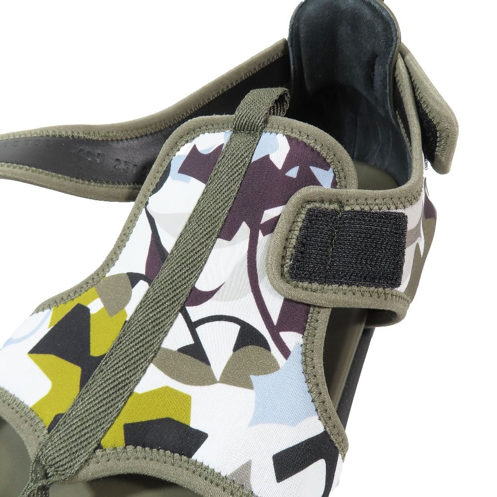 Hermes Giorno Sandals Shoes Technical Jersey Velcro 40.5 Khaki — view 7