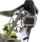 Hermes Giorno Sandals Shoes Technical Jersey Velcro 40.5 Khaki — view 7
