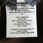 Hermes Francoise Brides de Gala Rabbit Wool Felt Long Brim Hat Wide 57 Brown — view 8