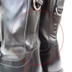 Dior Leather Boots Lace Up Logo Print Shoes 37 Black — view 8
