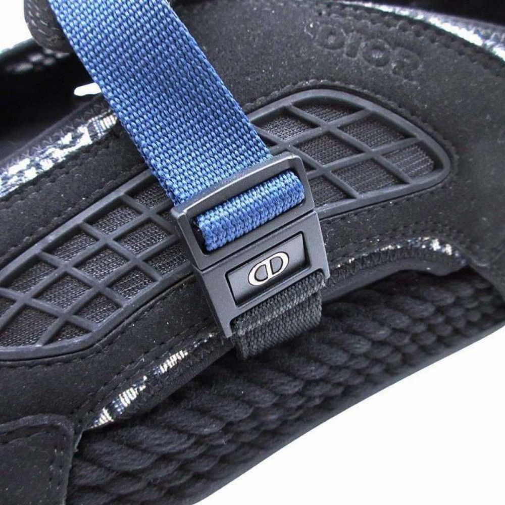 Dior Atlas Sandal Oak Sandals Shoes Logo Trotter 42 Black — view 6