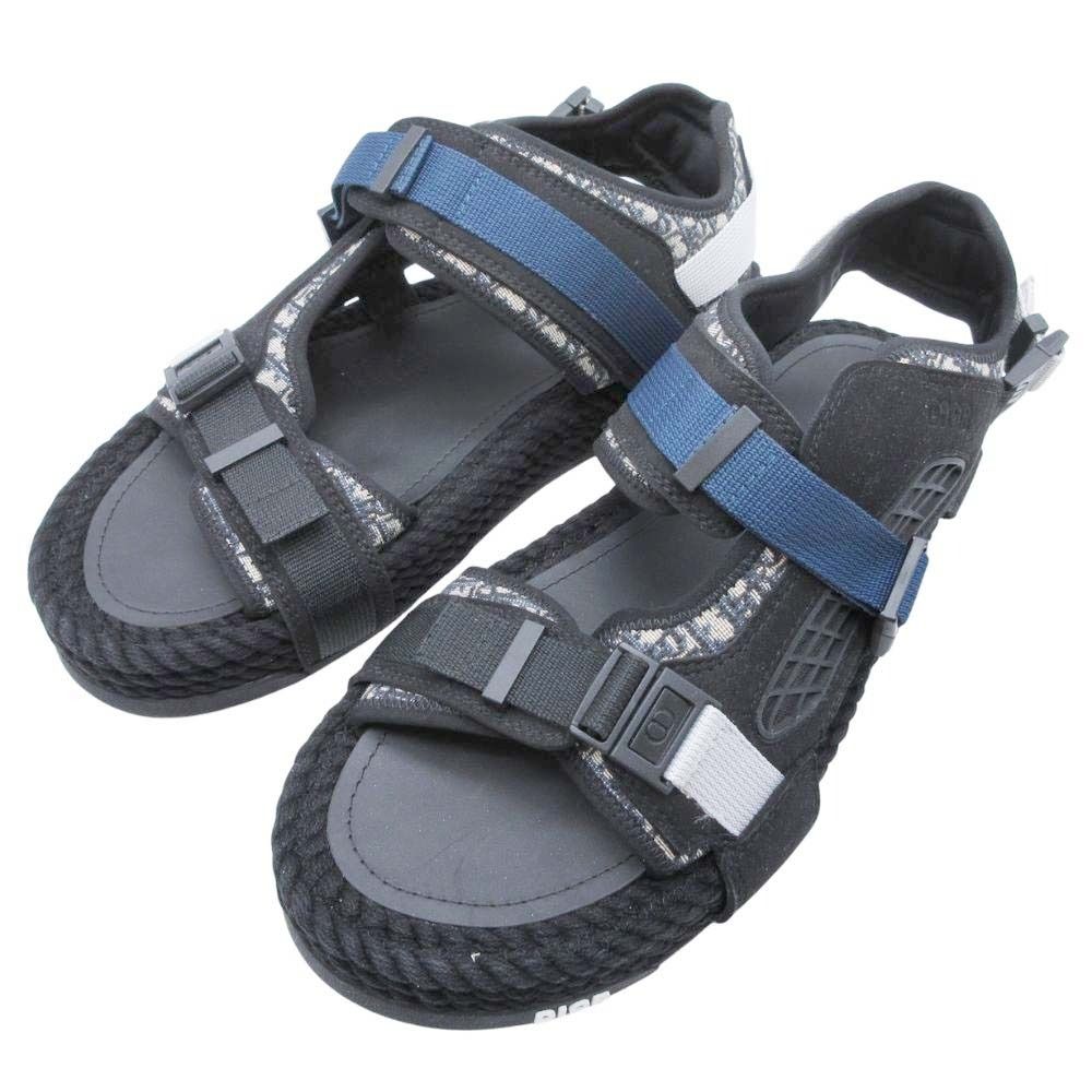 Dior Atlas Sandal Oak Sandals Shoes Logo Trotter 42 Black — view 3