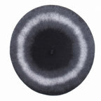 Dior Beret Hat Virgin Wool Felt Gradient Color Cap Hat Black Gray Loafer — view 3