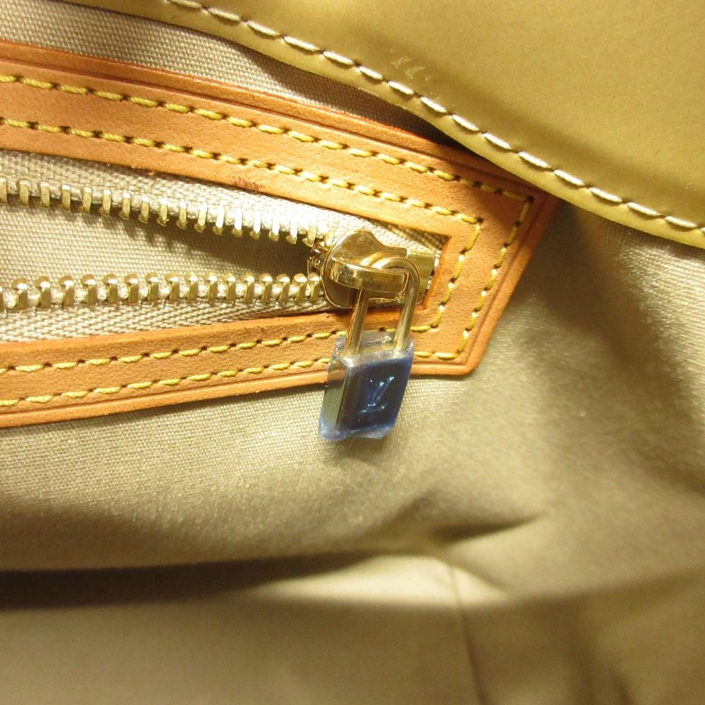 Louis Vuitton Monogram Vernis Reed PM Hand Tote Patent Enamel Yellow — view 8