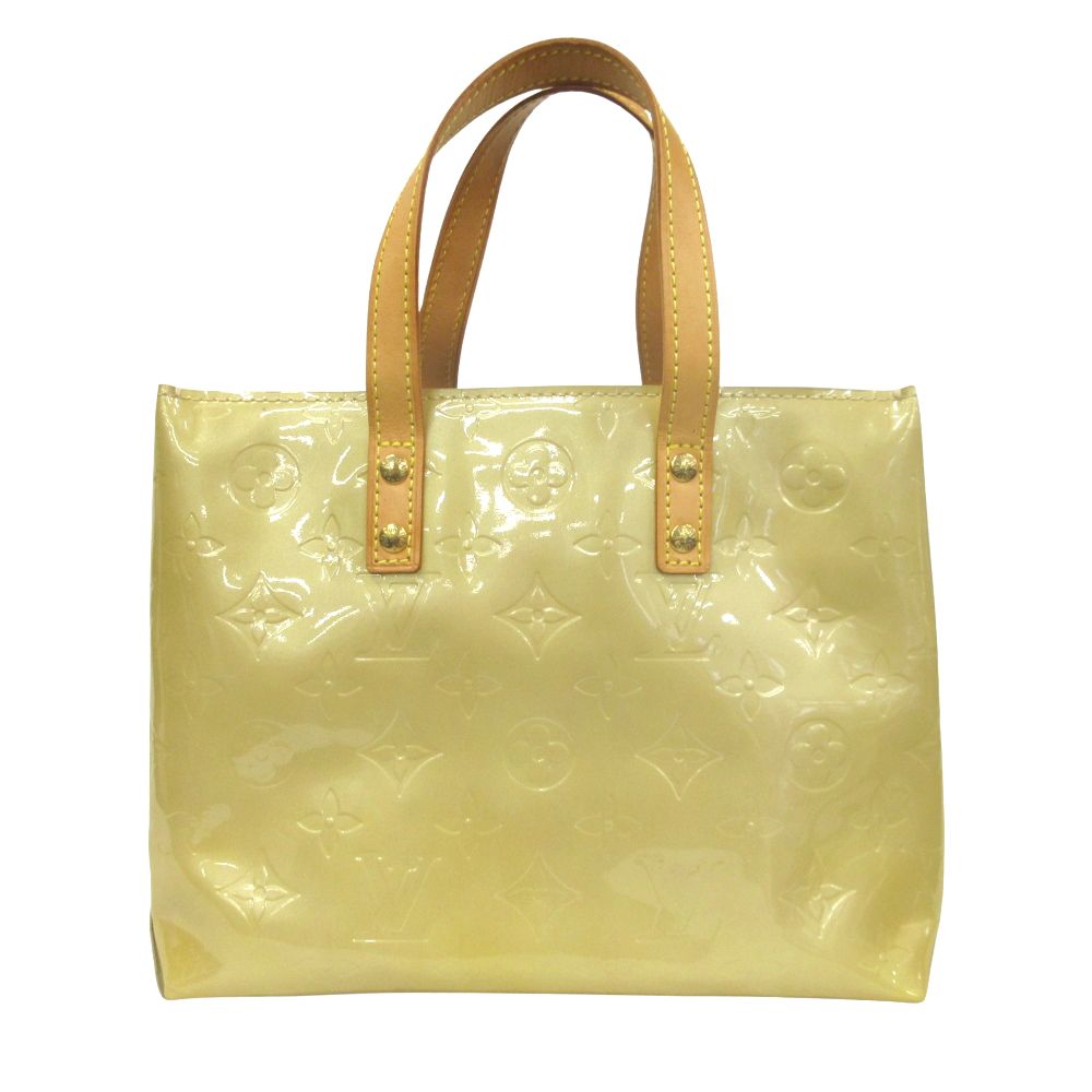 Louis Vuitton Monogram Vernis Reed PM Hand Tote Patent Enamel Yellow — view 2