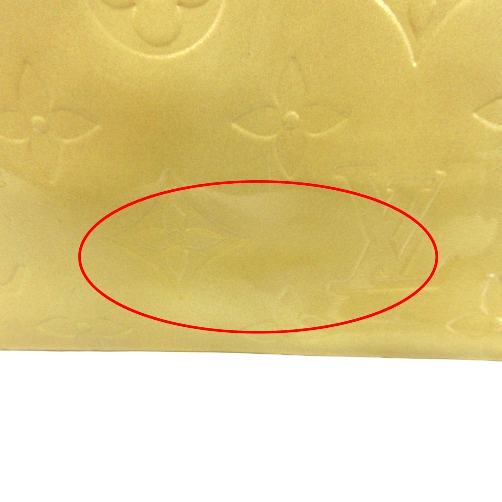 Louis Vuitton Monogram Vernis Reed PM Hand Tote Patent Enamel Yellow — view 5