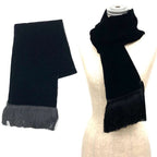 Louis Vuitton Monogram Velour Shawl Echarpe Black Scarf — view 2
