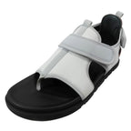 Hermes Giorno Sandals Shoes Technical Jersey Velcro 44 Gray Black — view 2