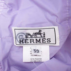 Hermes Fred Backet Hat Rain Hat Nylon Bucket Hat 59 cm Purple — view 7