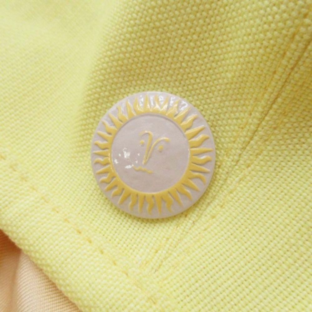 Hermes Gabrielle Beret Linen Hat Cap 57 cm Yellow Handbag — view 6