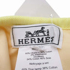 Hermes Gabrielle Beret Linen Hat Cap 57 cm Yellow Handbag — view 8