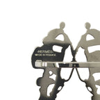 Hermes Brides de Gala Scarf Ring Silver — view 6