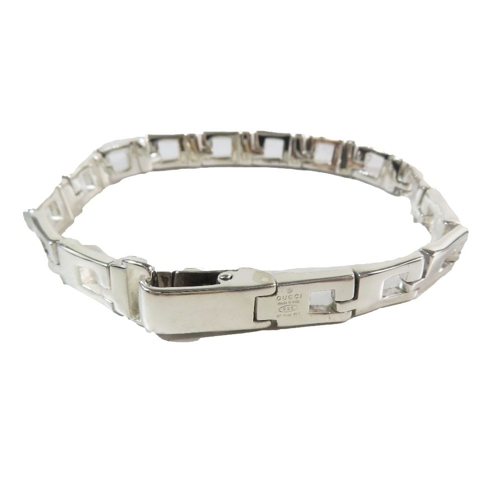 Gucci Polished Glogo Chain Bracelet 925 Sterling Silver — view 2