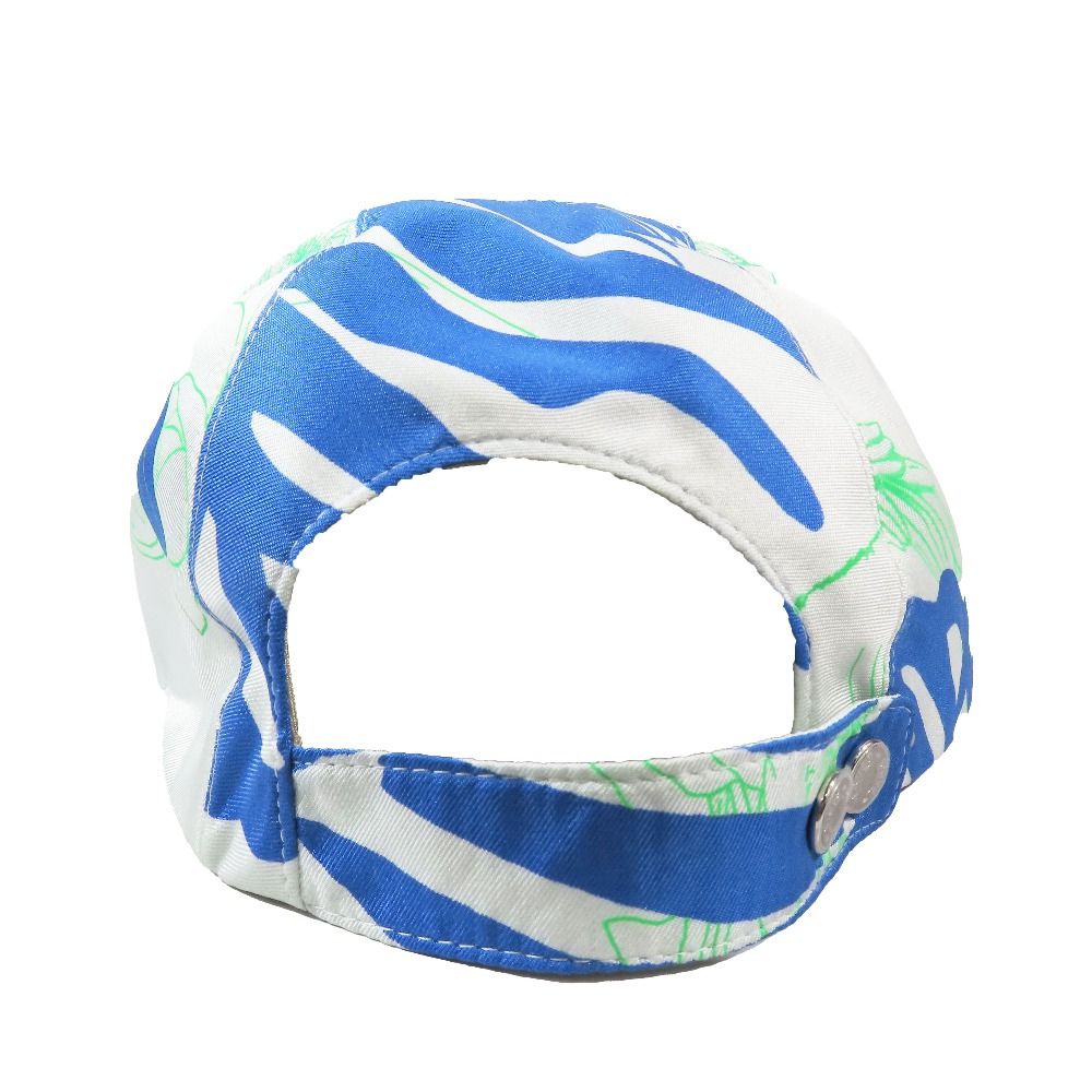Hermes Davis Jungle Love Cap Botanical Flower All Over Pattern Series Button — view 3