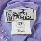 Hermes Red Bucket Hat Bakeha Rain Hat Nylon French Hat Purple 59 — view 5