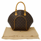 Louis Vuitton Bag Handbag Monogram Canvas Ellipse MM Brown Handheld Logo Large — view 5