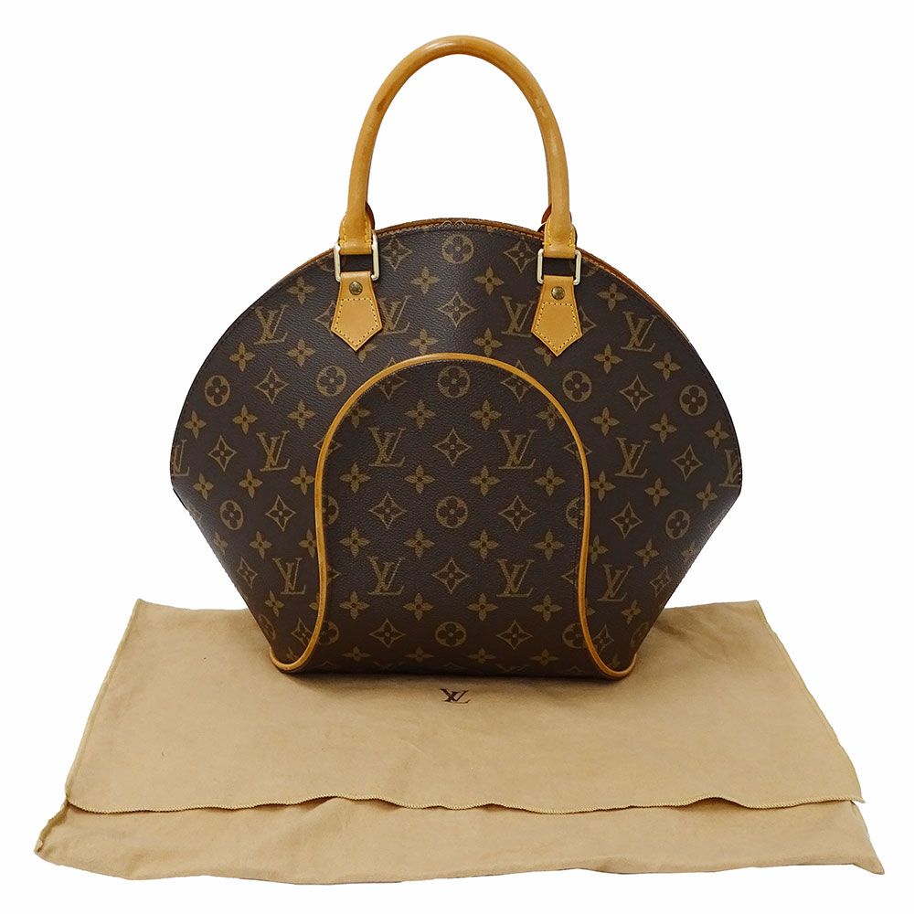 Louis Vuitton Bag Handbag Monogram Canvas Ellipse MM Brown Handheld Logo Large — view 5