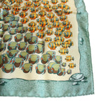 Hermes Carre 45 Scarf Gavroche Tropical Fish Silk Green — view 5