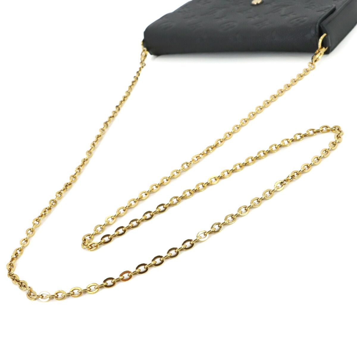 Louis Vuitton Monogram Empreinte Pochette Felicity Chain Wallet Noir Black — view 6