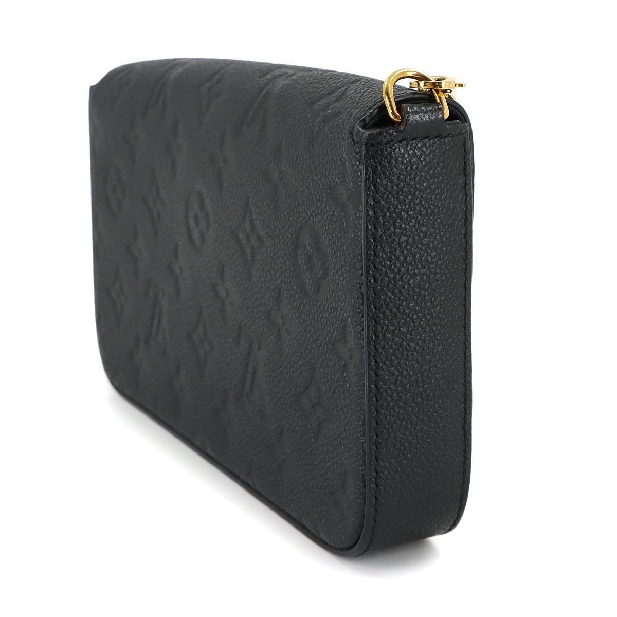 Louis Vuitton Monogram Empreinte Pochette Felicity Chain Wallet Noir Black — view 4