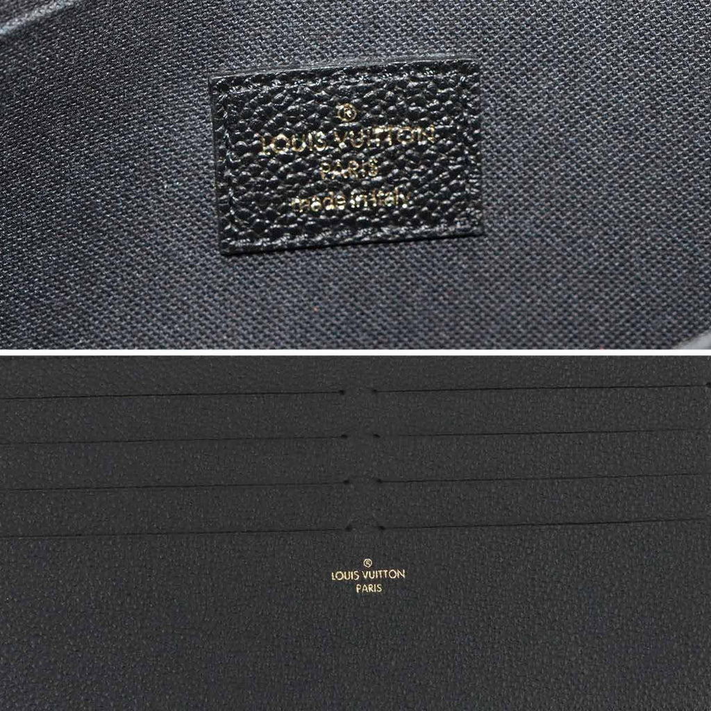 Louis Vuitton Monogram Empreinte Pochette Felicity Chain Wallet Noir Black — view 8