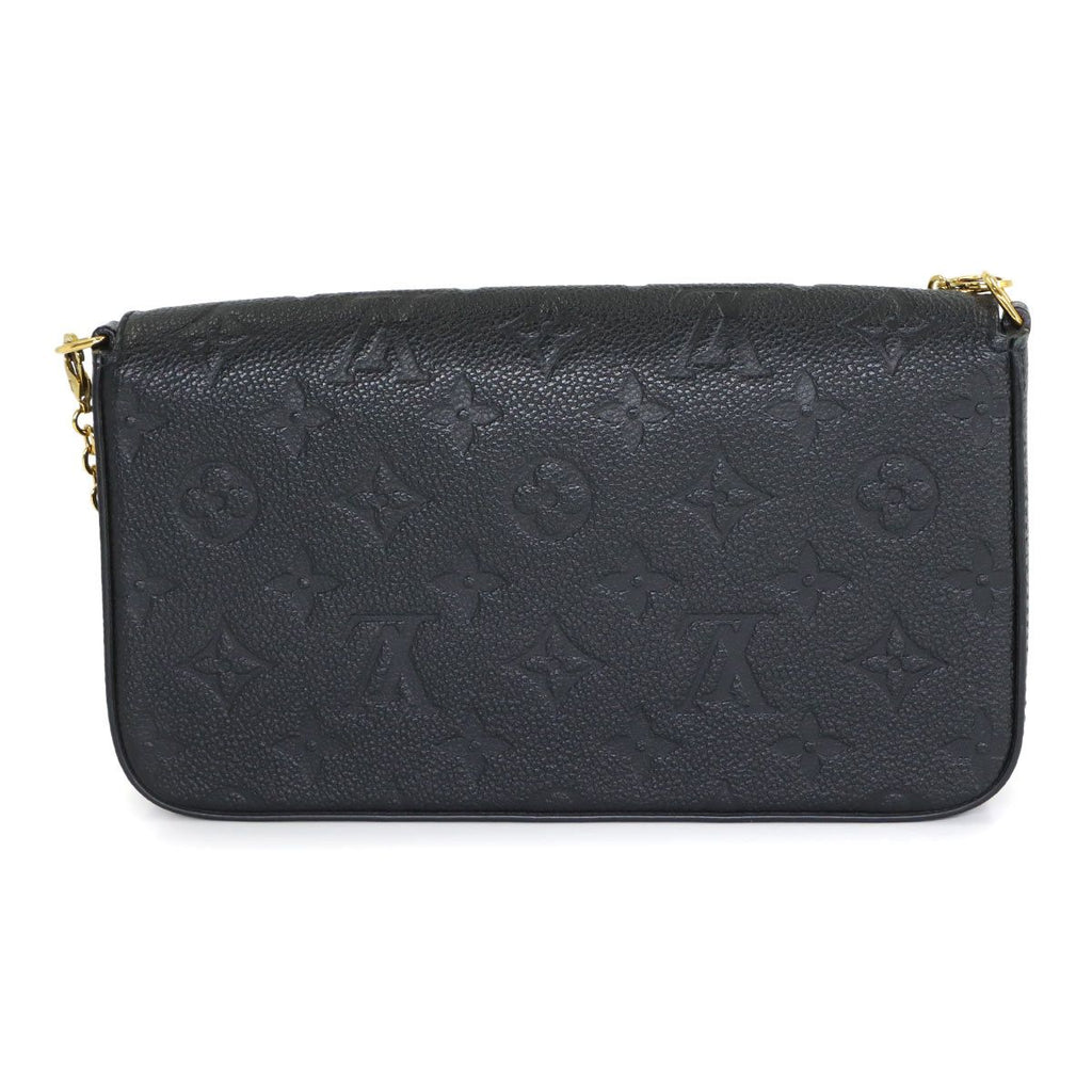 Louis Vuitton Monogram Empreinte Pochette Felicity Chain Wallet Noir Black — view 3