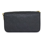 Louis Vuitton Monogram Empreinte Pochette Felicity Chain Wallet Noir Black — view 3