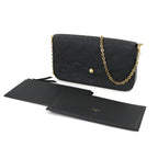 Louis Vuitton Monogram Empreinte Pochette Felicity Chain Wallet Noir Black — view 2