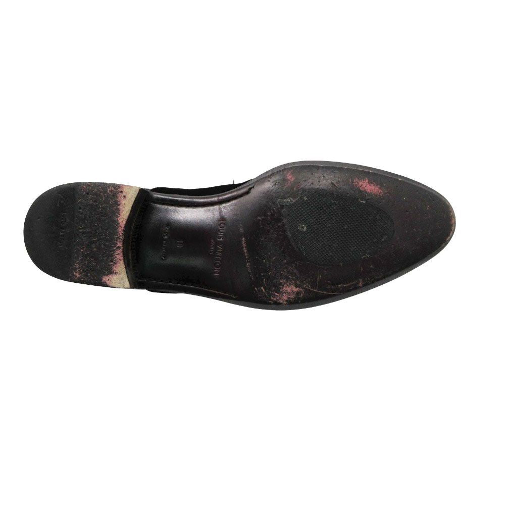 Louis Vuitton Dress Shoes Monogram Jacquard Velour Contrast Leather Business 10 — view 4