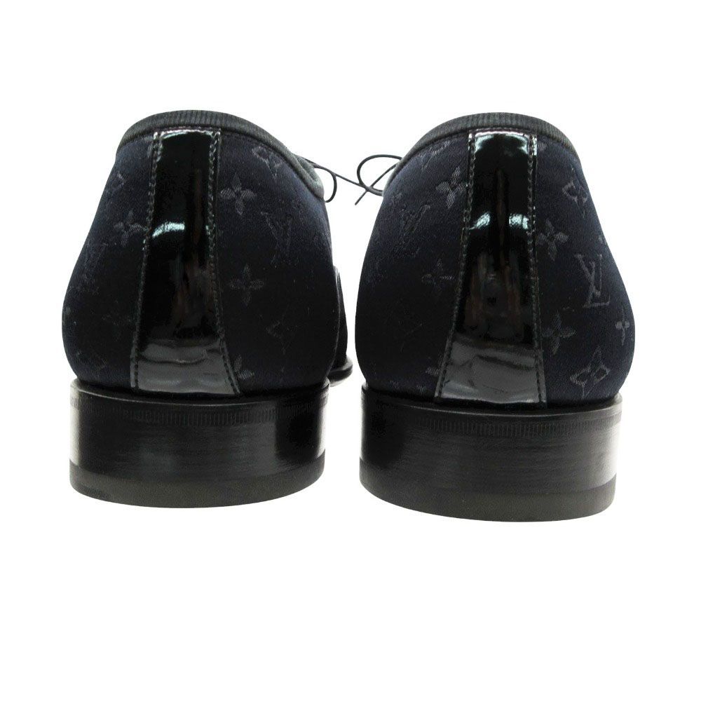 Louis Vuitton Dress Shoes Monogram Jacquard Velour Contrast Leather Business 10 — view 5