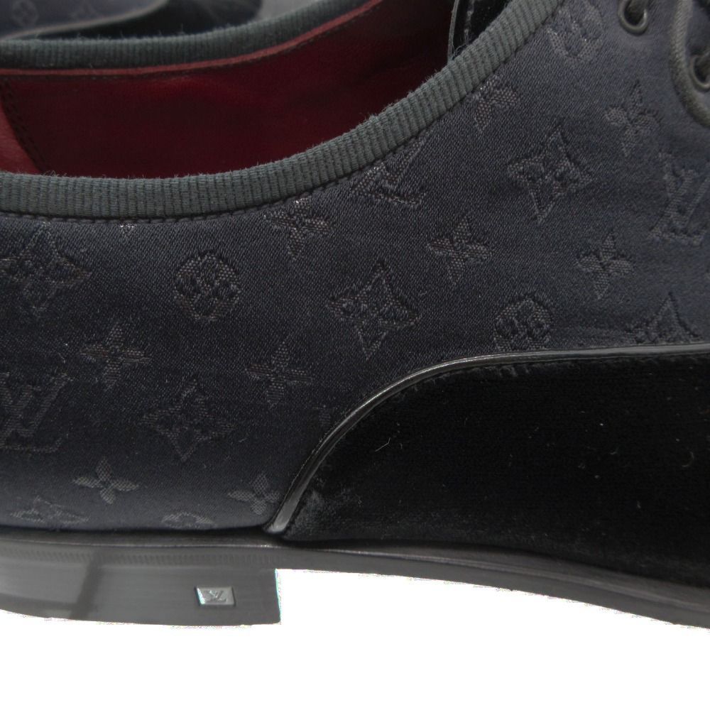 Louis Vuitton Dress Shoes Monogram Jacquard Velour Contrast Leather Business 10 — view 7