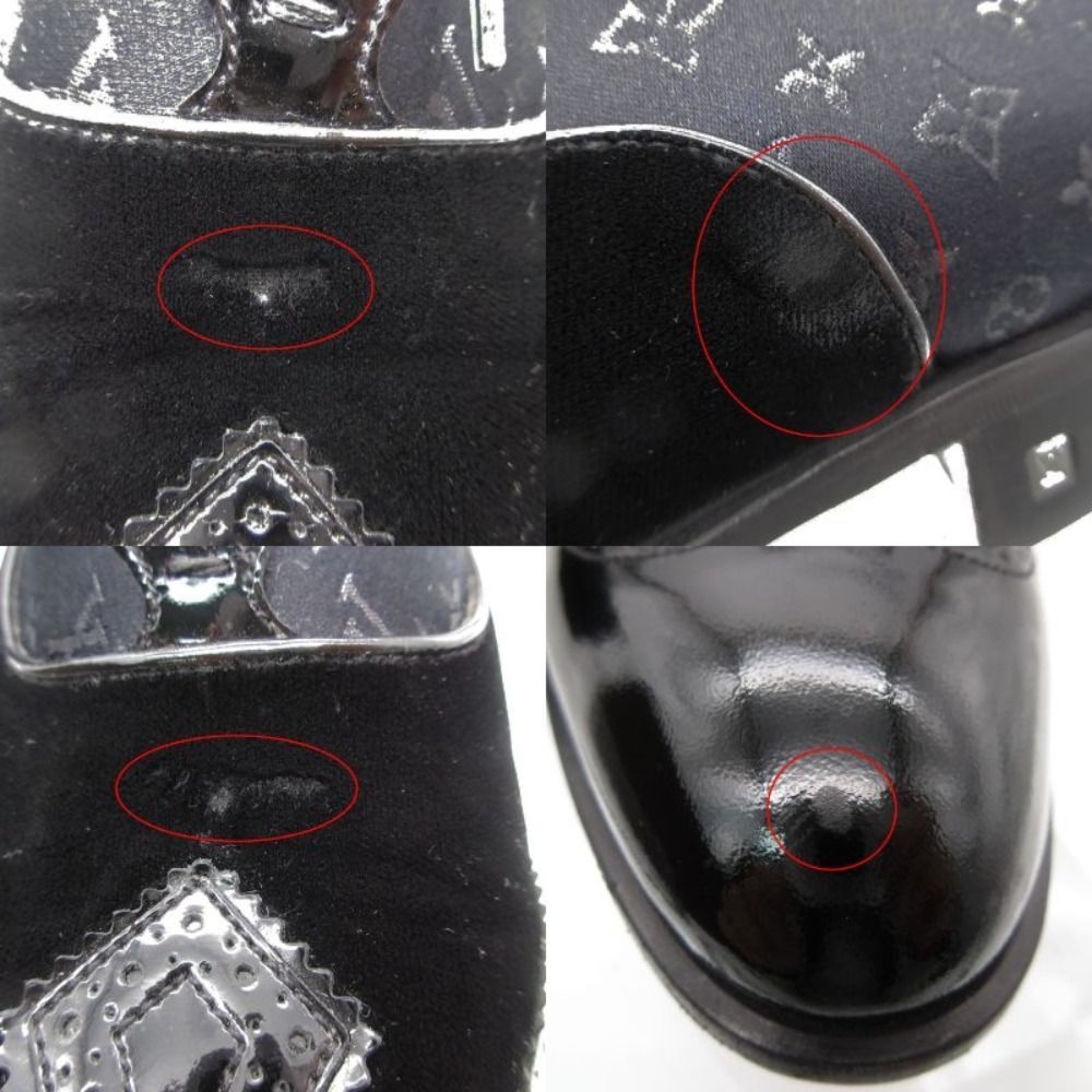 Louis Vuitton Dress Shoes Monogram Jacquard Velour Contrast Leather Business 10 — view 8
