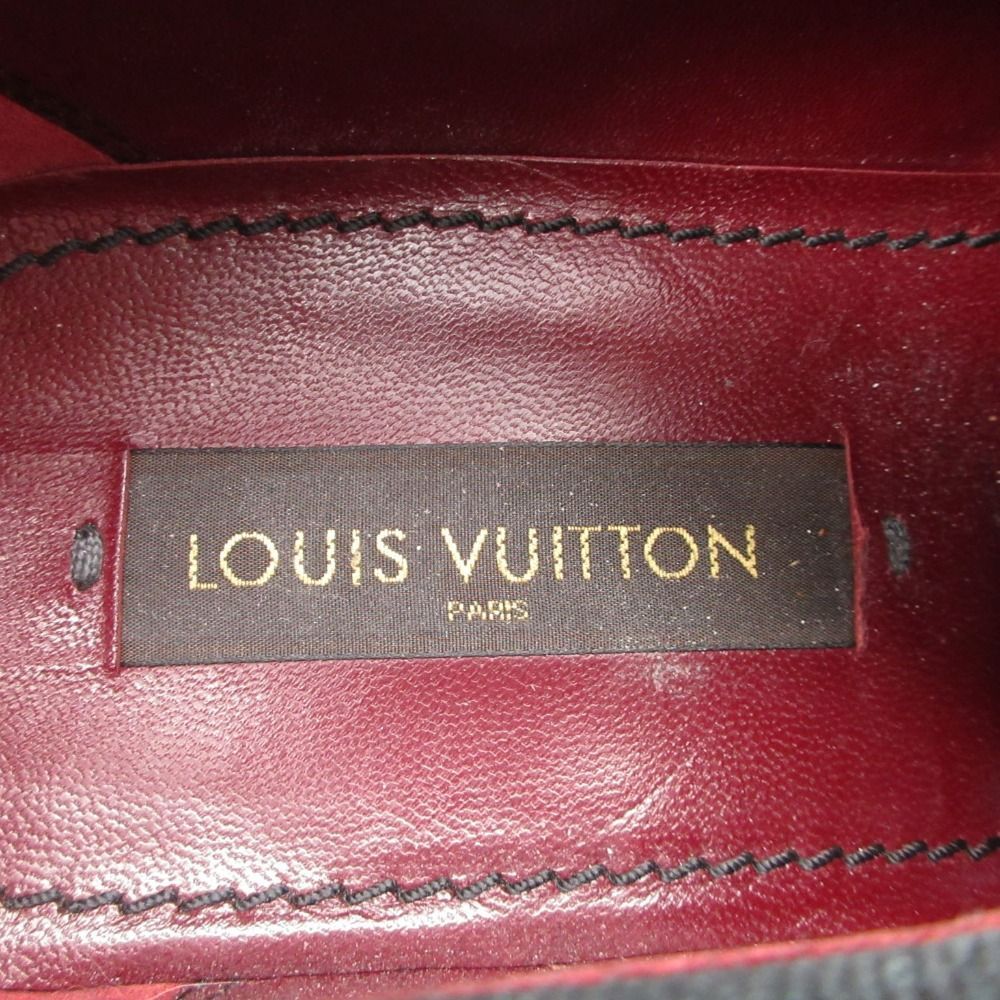 Louis Vuitton Dress Shoes Monogram Jacquard Velour Contrast Leather Business 10 — view 6