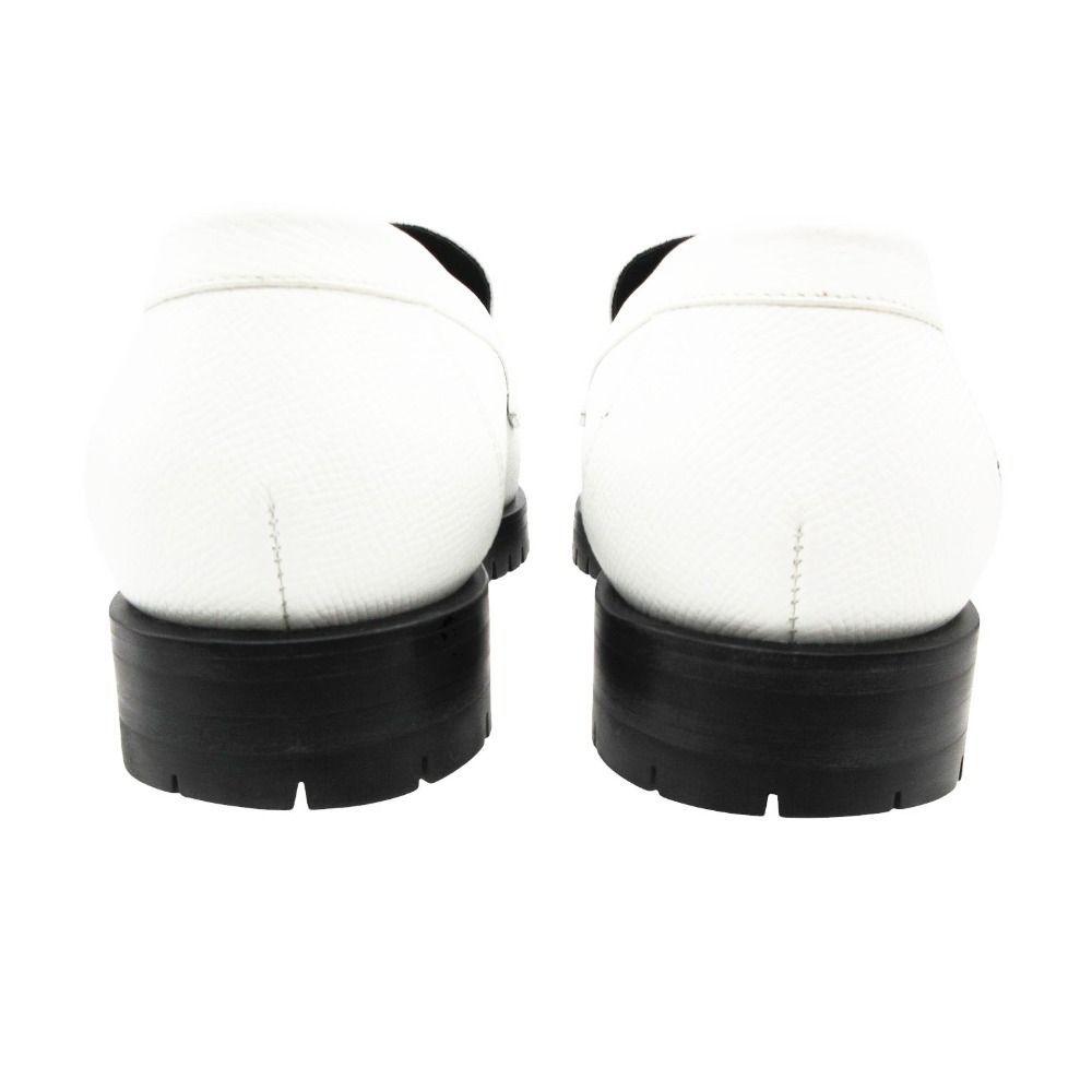 Hermes Loafers Moccasins Faubourg Veau Epsom White 37 — view 5