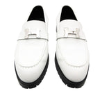 Hermes Loafers Moccasins Faubourg Veau Epsom White 37 — view 4