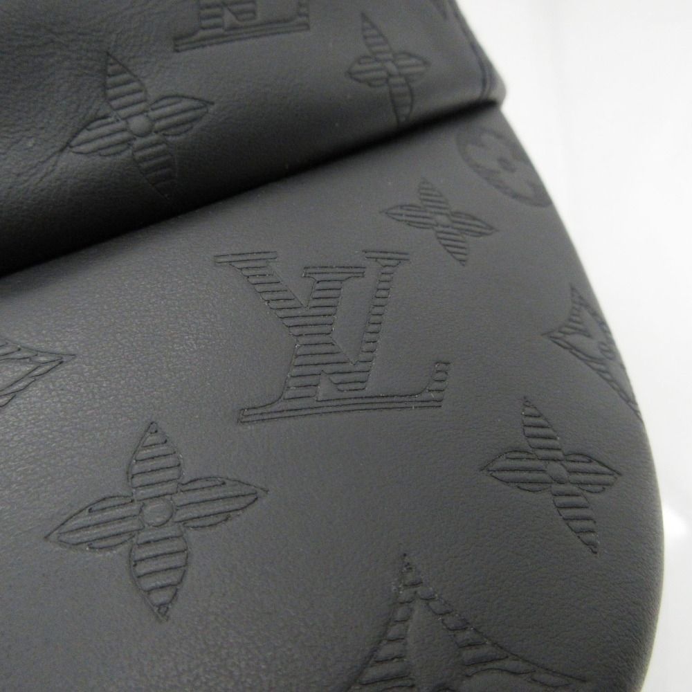 Louis Vuitton Cap Monogram Shadow Leather Hat Black — view 7