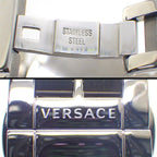 Versace Watch Aion Date Chronograph Small Seconds Black Dial SS Quartz Analog — view 5