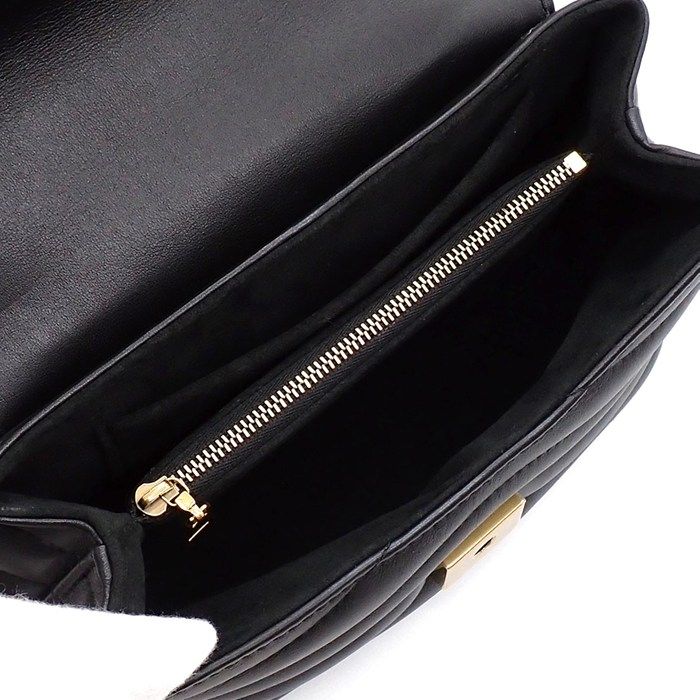 Louis Vuitton Shoulder Bag Holdomi LV New Wave Noir Black Calf Leather — view 5