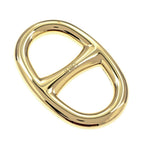 Hermes Scarf Ring Chaine D'ancre Permanent Brass Gold Color GD Pendant Style — view 5
