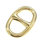 Hermes Scarf Ring Chaine D'ancre Permanent Brass Gold Color GD Pendant Style — view 2