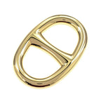 Hermes Scarf Ring Chaine D'ancre Permanent Brass Gold Color GD Pendant Style — view 4