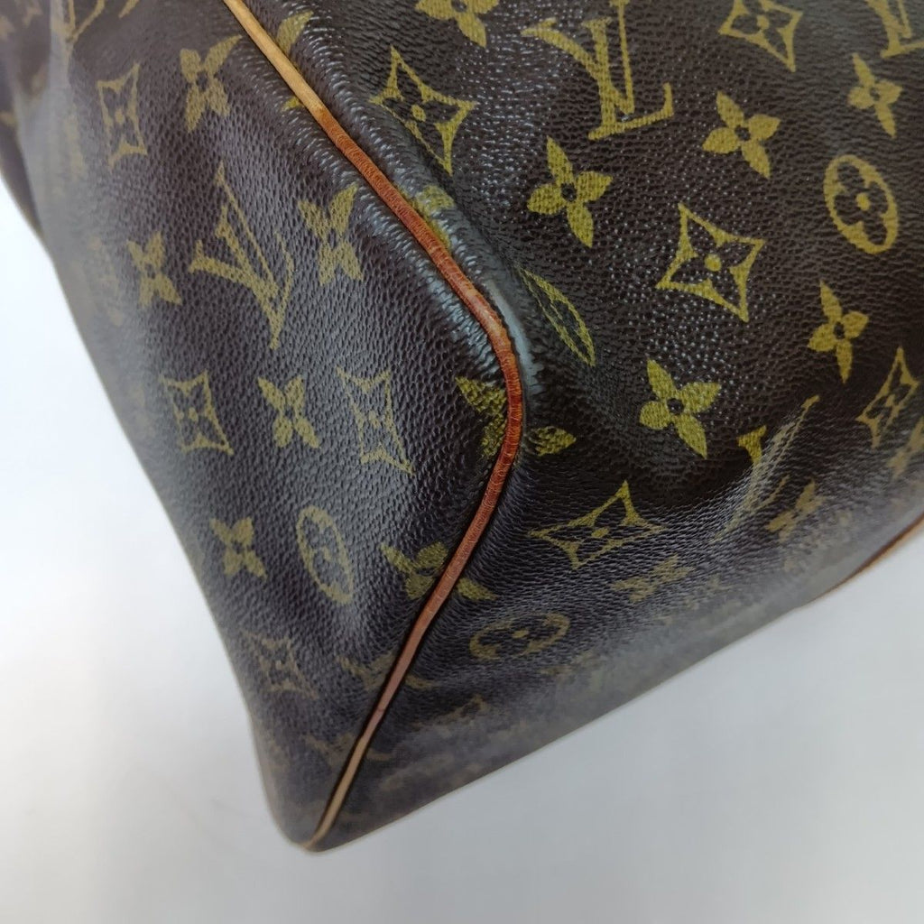 Louis Vuitton Monogram Keepall 50 Boston Bag Brown Key Missing — view 5