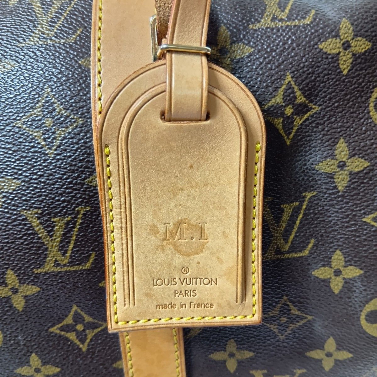 Louis Vuitton Monogram Keepall 50 Boston Bag Brown Key Missing — view 7